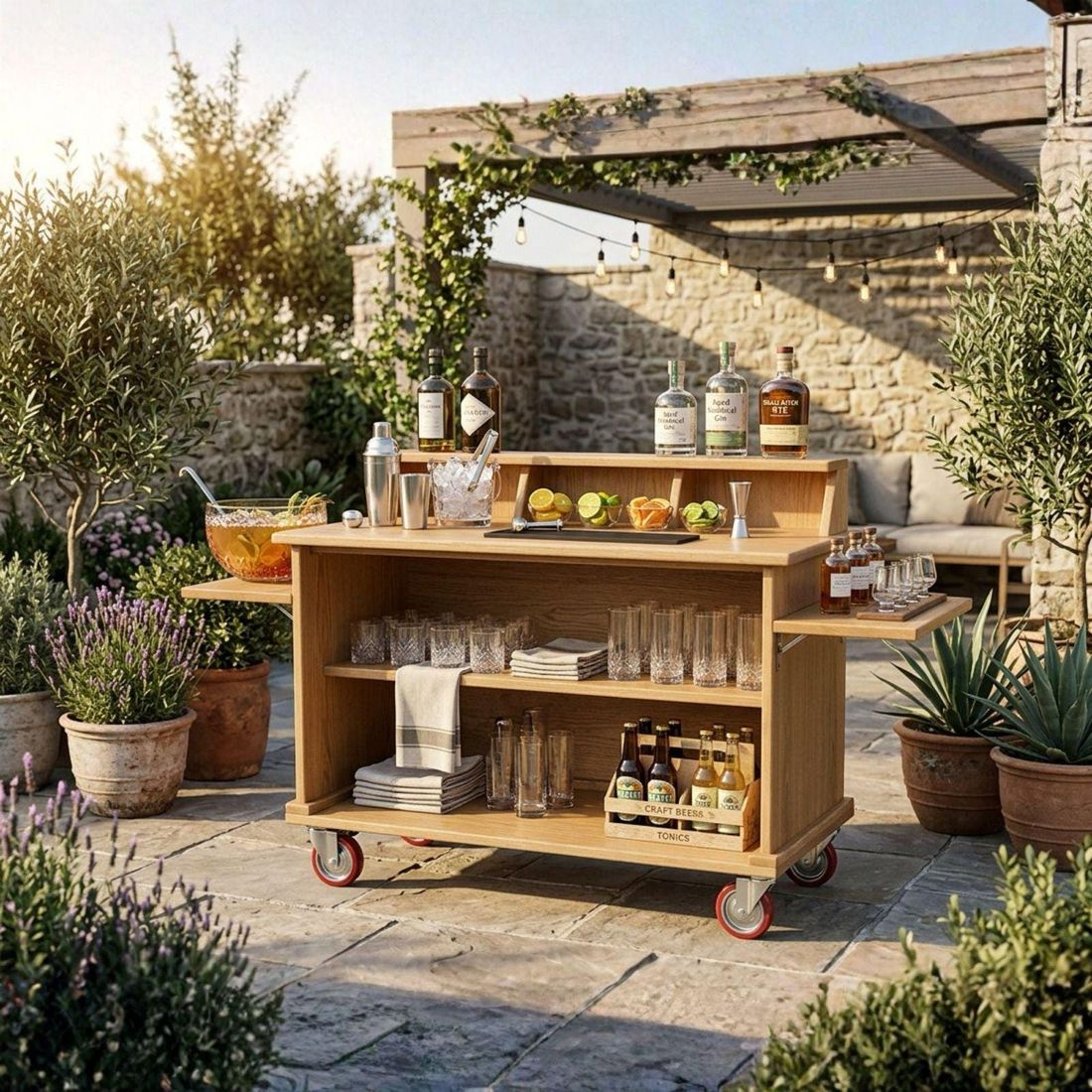 DIY Outdoor Bar Cart Plans PDF