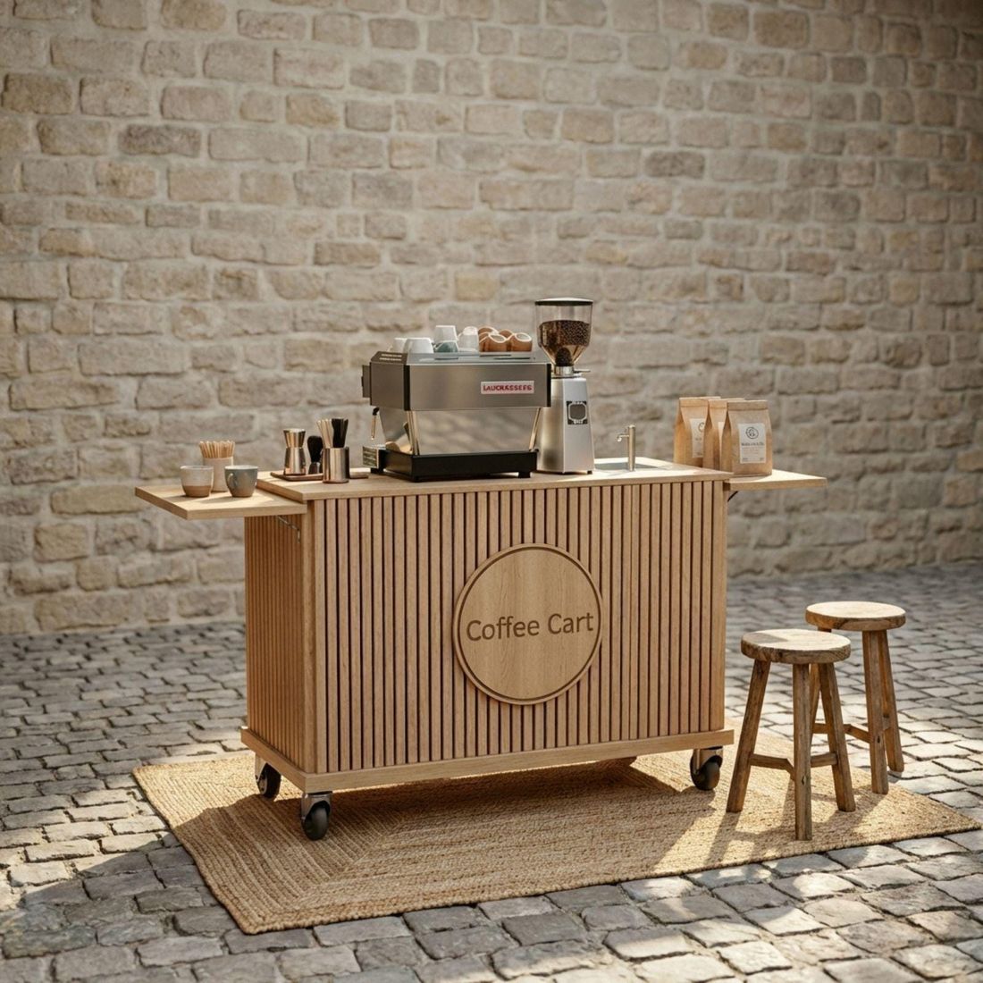 DIY Coffee Cart With Sink Plans PDF
